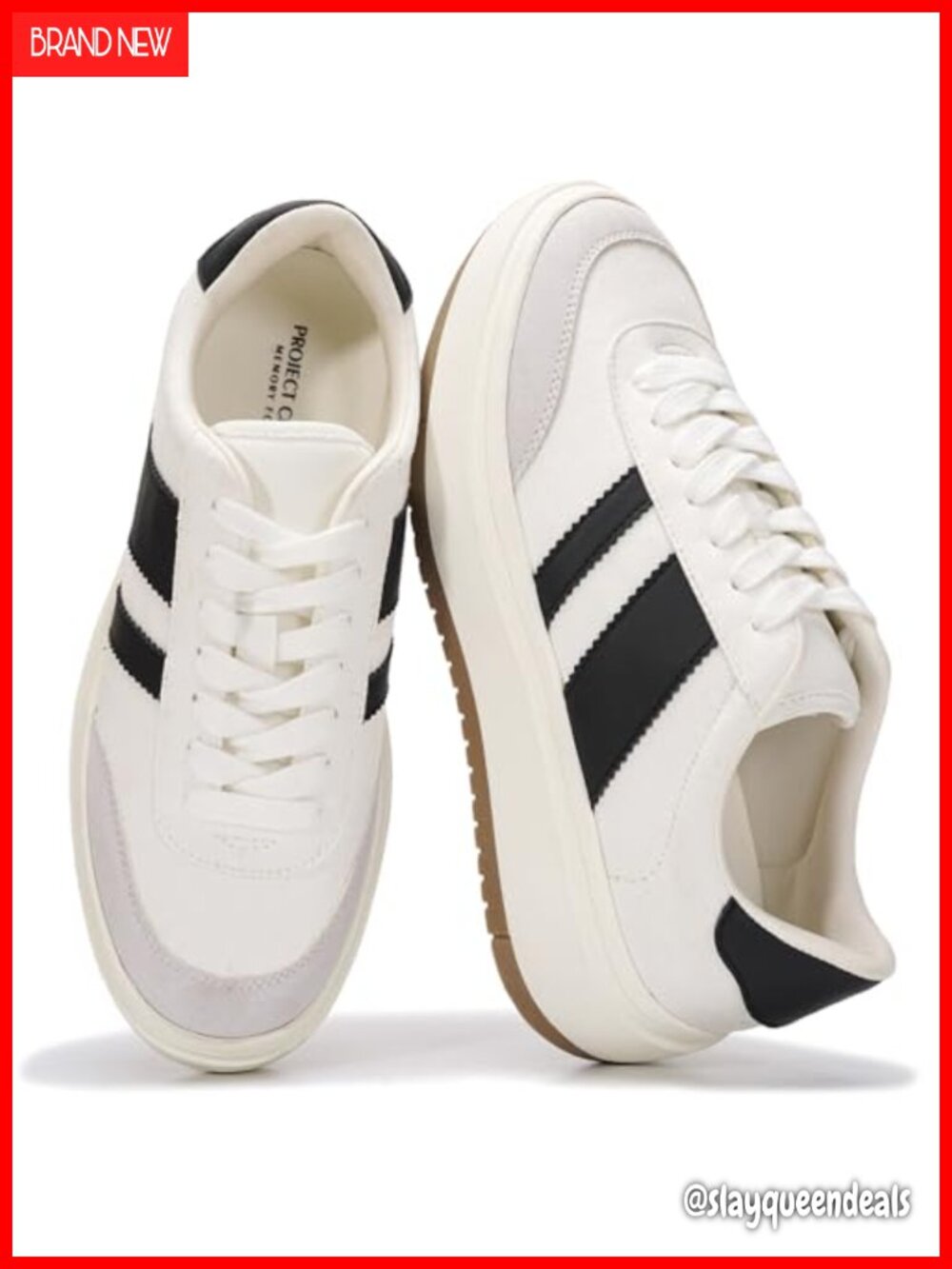 Platform Sneakers Lace-Up Athletic Shoes Cushioned Comfort Casual